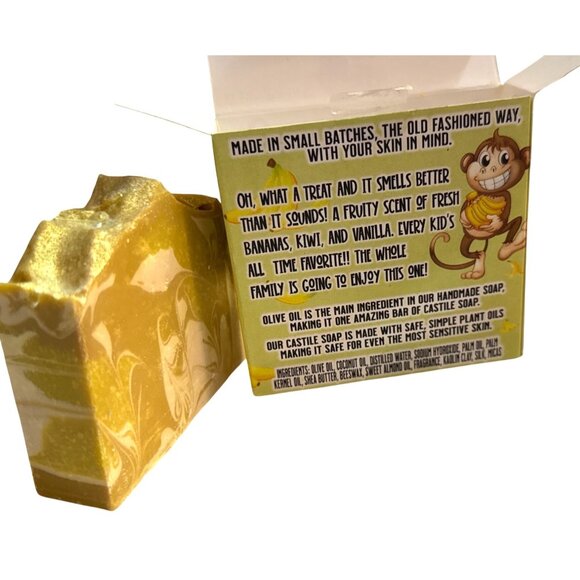 Old Town Soap Co. Handmade Artisan Soap Lemongrass, Apple, Monkey Farts, Seaside - Picture 10 of 12